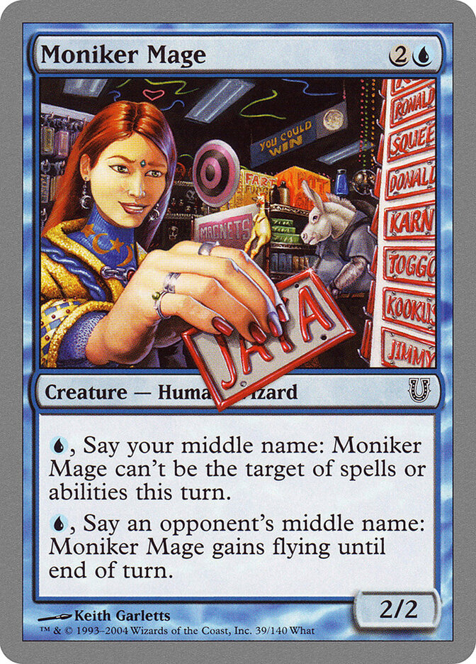 Moniker Mage, Unhinged · 39/140