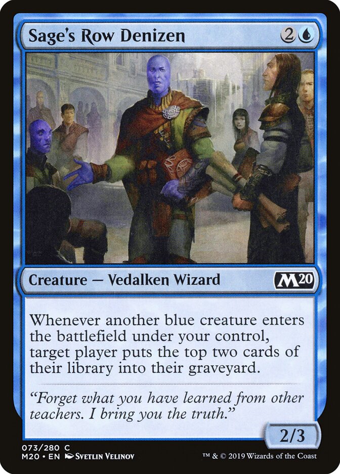 Sage's Row Denizen, Core Set 2020 · 073/280