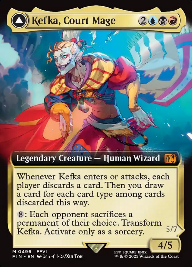 Kefka, Court Mage // Kefka, Ruler of Ruin, Final Fantasy · 0496