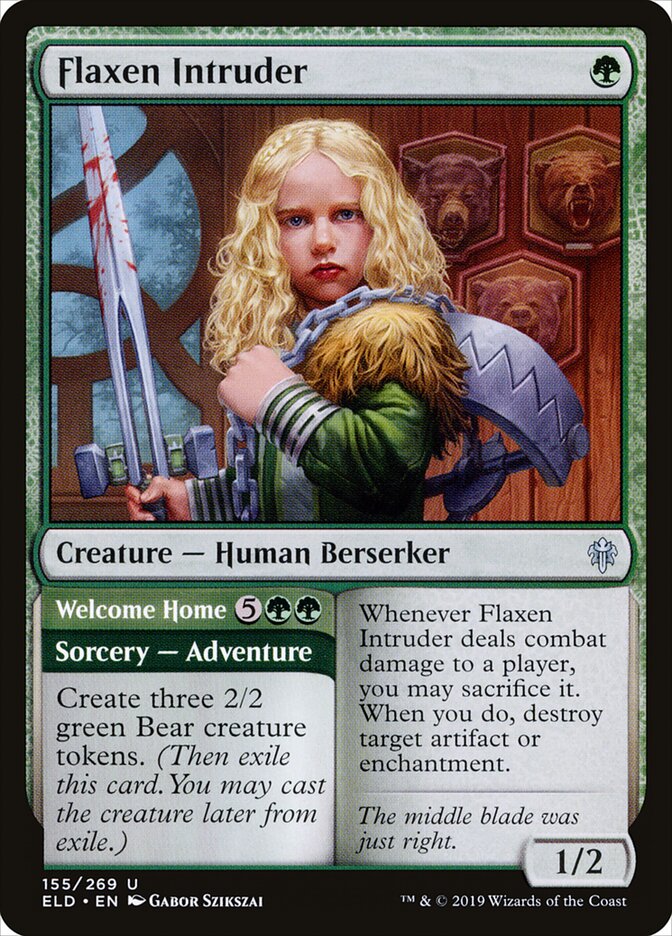Flaxen Intruder // Welcome Home, Throne of Eldraine · 155/269