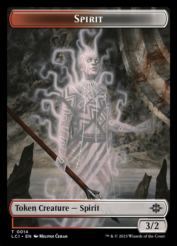 Spirit, The Lost Caverns of Ixalan Tokens · 0014