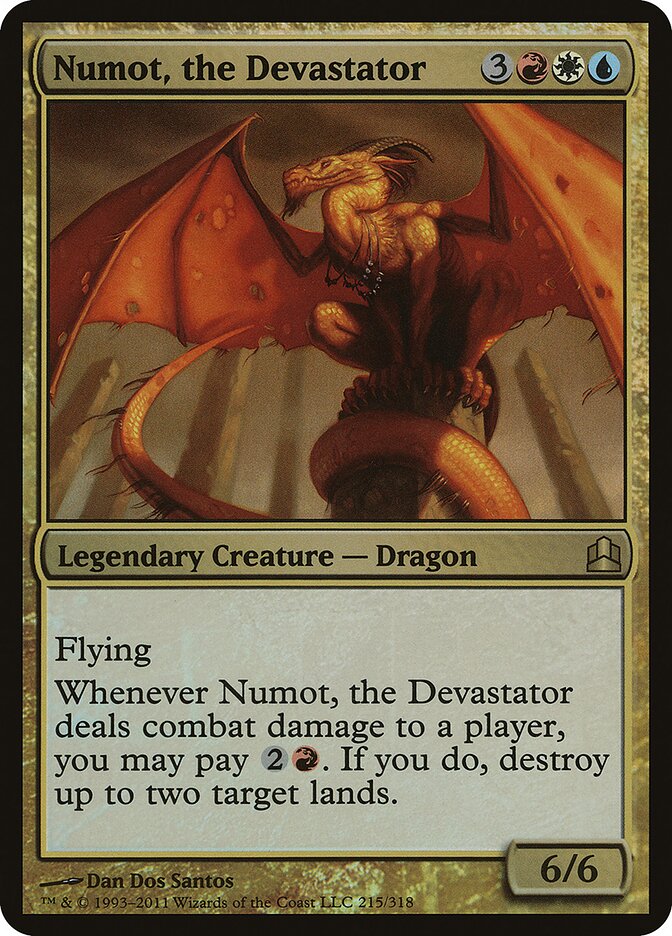 Numot, the Devastator, Commander 2011 Oversized · 215