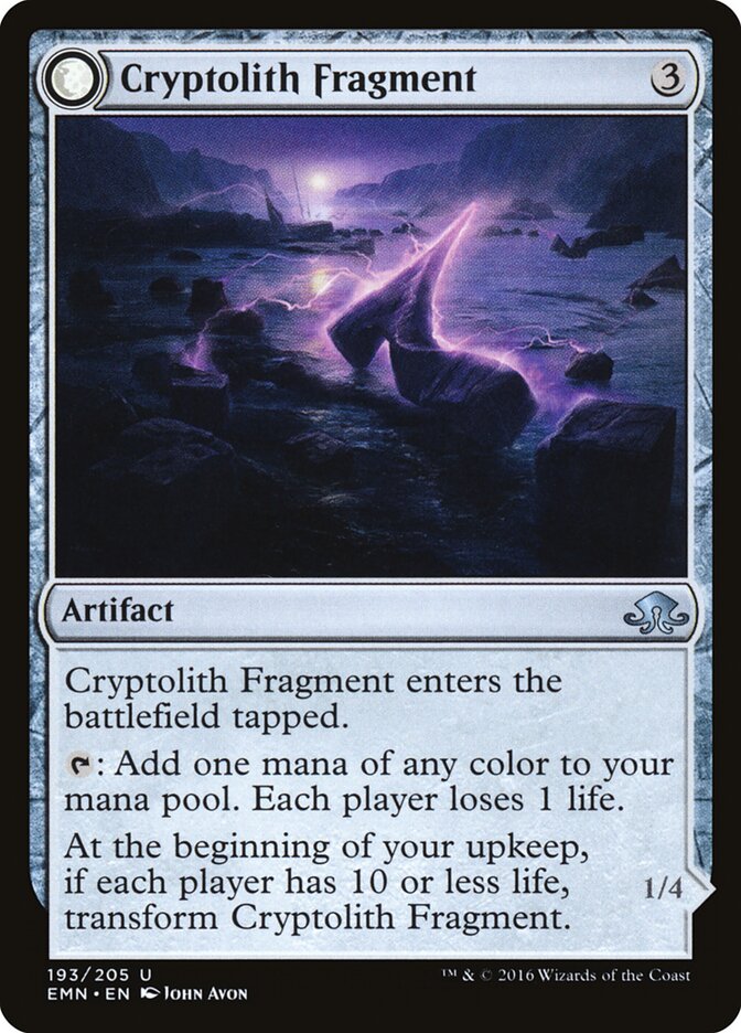 Cryptolith Fragment // Aurora of Emrakul, Eldritch Moon · 193/205