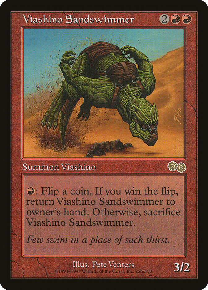 Viashino Sandswimmer, Urza's Saga · 225/350