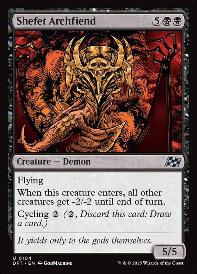 Shefet Archfiend, Aetherdrift · 0104