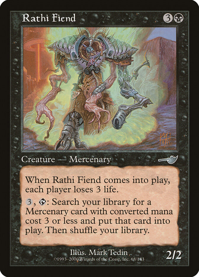 Rathi Fiend, Nemesis · 68/143