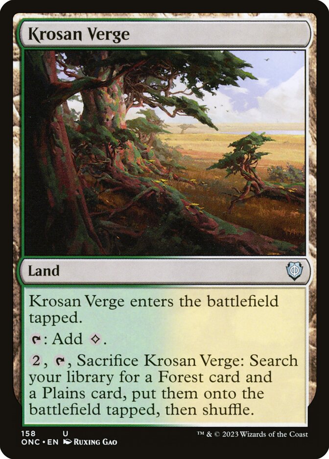 Krosan Verge, Phyrexia: All Will Be One Commander · 158