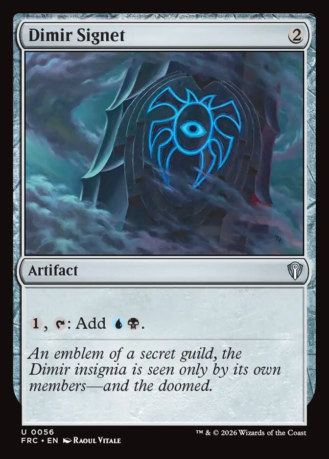 Dimir Signet, Reality Fracture Commander · 0056