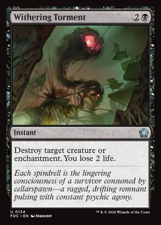 Withering Torment, Foundations Commander · 0134