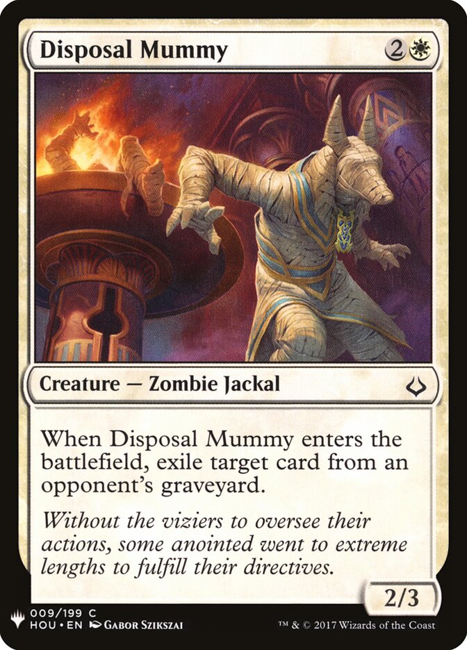 Disposal Mummy, The List · hou-9