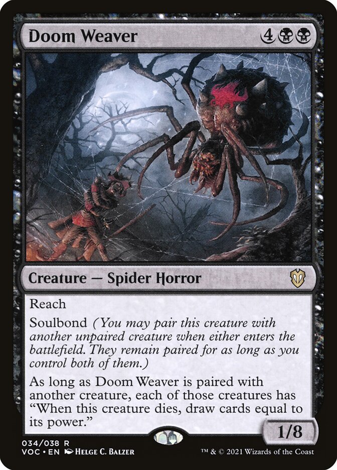 Doom Weaver, Crimson Vow Commander · 034/038
