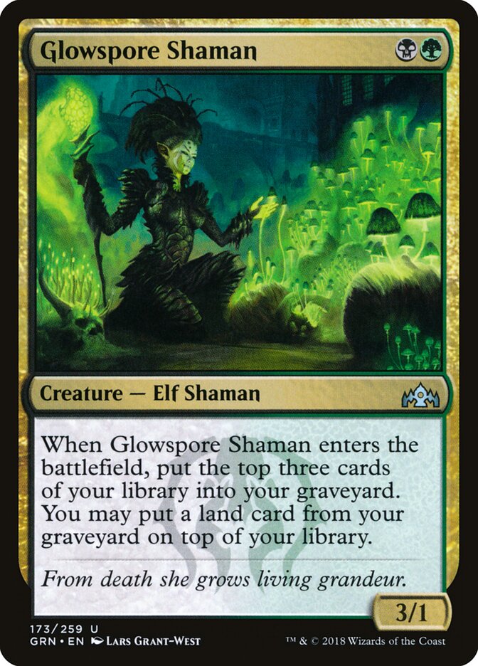 Glowspore Shaman, Guilds of Ravnica · 173/259