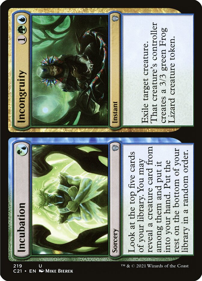 Incubation // Incongruity, Commander 2021 · 219
