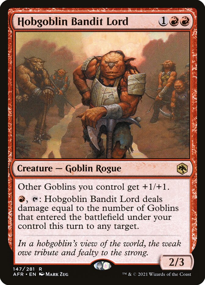 Hobgoblin Bandit Lord, Adventures in the Forgotten Realms · 147/281