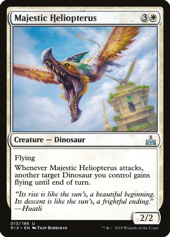 Majestic Heliopterus, Rivals of Ixalan · 013/196