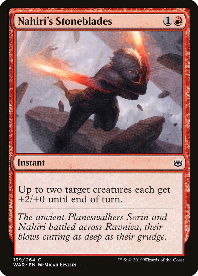 Nahiri's Stoneblades, War of the Spark · 139/264
