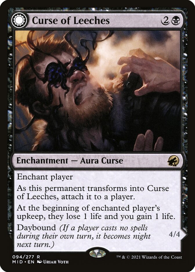 Curse of Leeches // Leeching Lurker, Innistrad: Midnight Hunt · 094/277