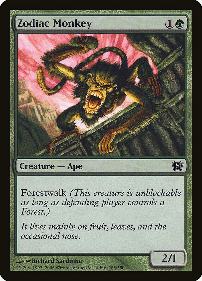Zodiac Monkey, Ninth Edition · 285-star