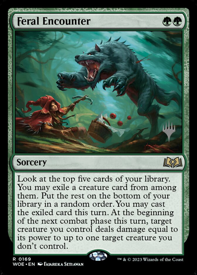 Feral Encounter, Wilds of Eldraine Promos · 0169