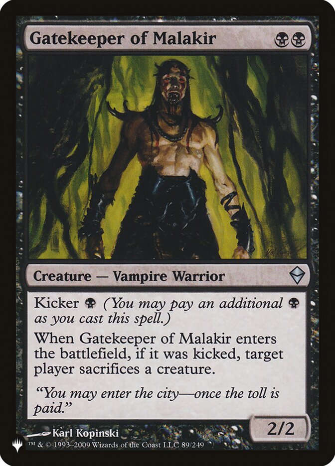 Gatekeeper of Malakir, The List · zen-89