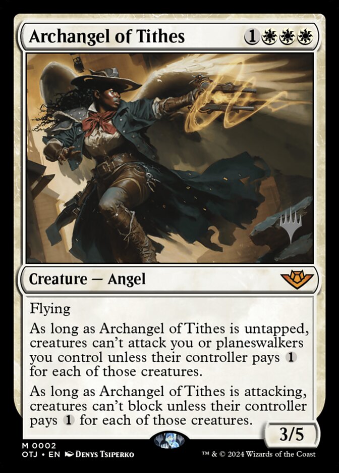 Archangel of Tithes, Outlaws of Thunder Junction Promos · 0002