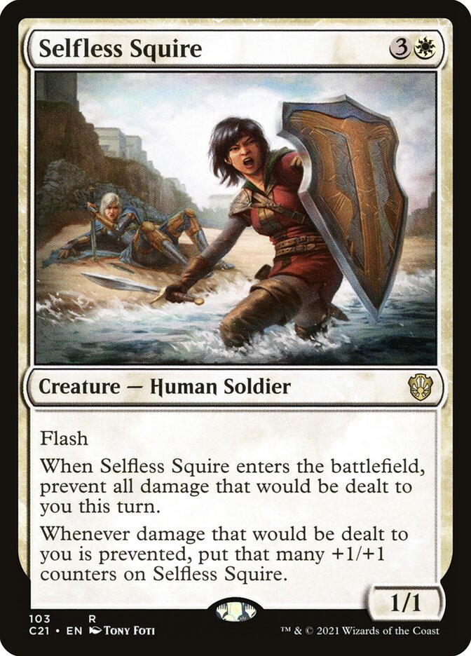 Selfless Squire, Commander 2021 · 103