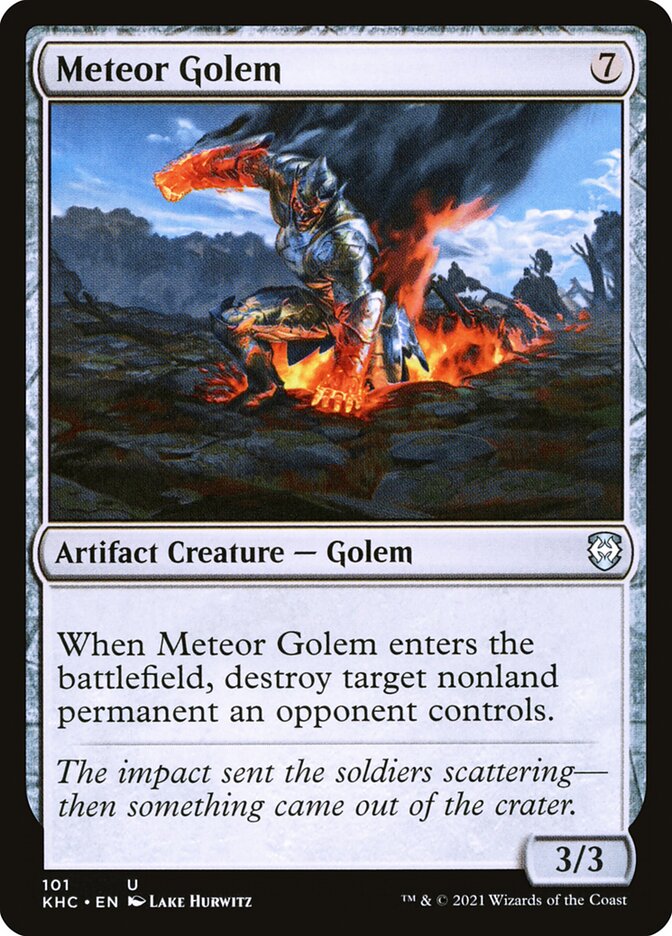 Meteor Golem, Kaldheim Commander · 101