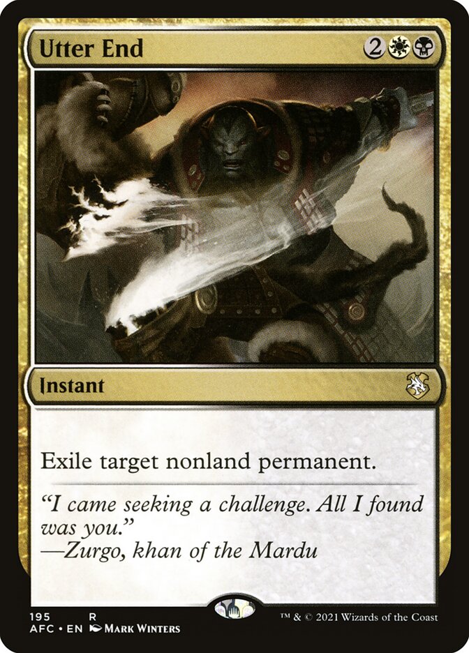 Utter End, Forgotten Realms Commander · 195