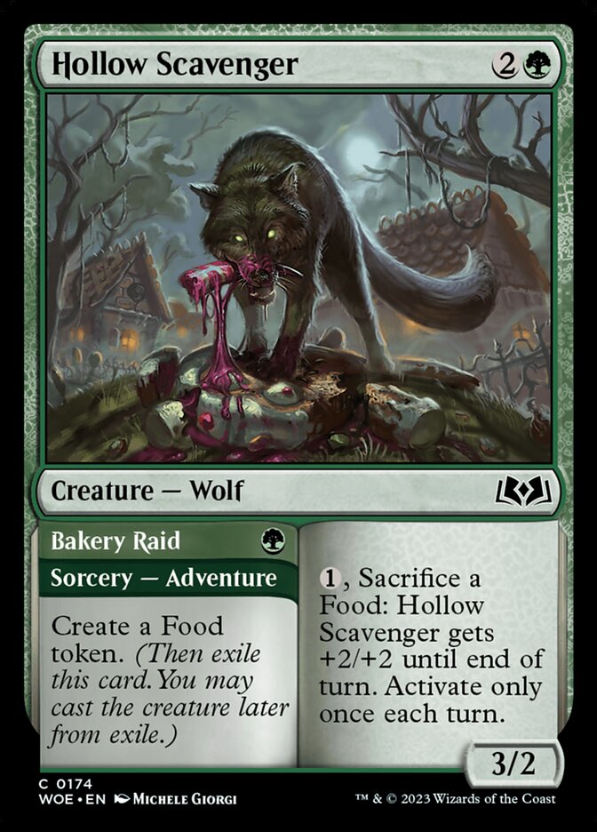 Hollow Scavenger // Bakery Raid, Wilds of Eldraine · 0174