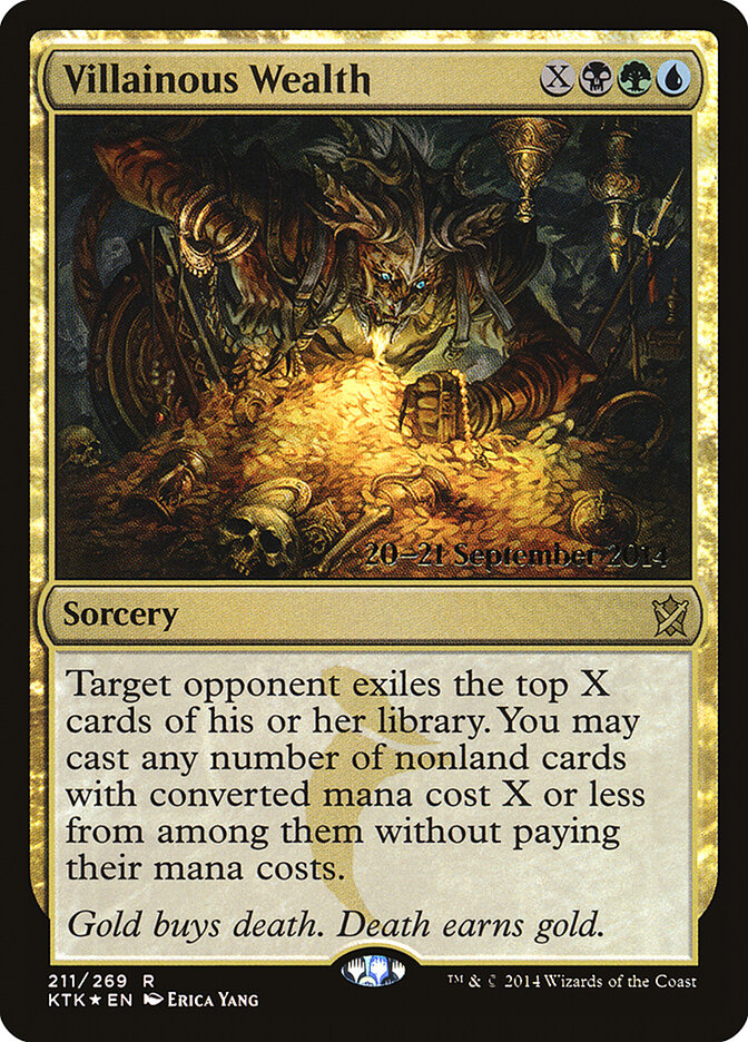 Villainous Wealth, Khans of Tarkir Promos · 211/269