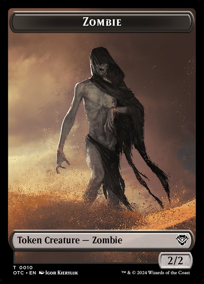Zombie, Outlaws of Thunder Junction Commander Tokens · 0010