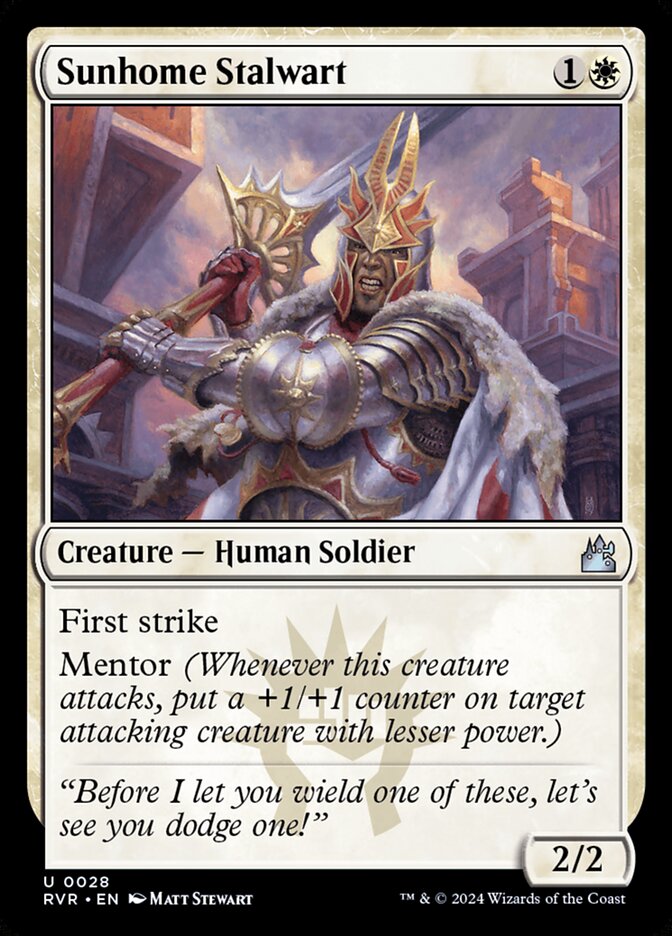 Sunhome Stalwart, Ravnica Remastered · 0028