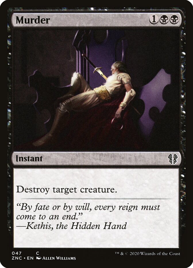 Murder, Zendikar Rising Commander · 047