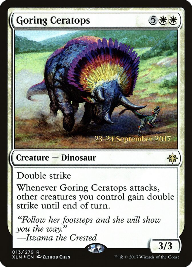 Goring Ceratops, Ixalan Promos · 013/279