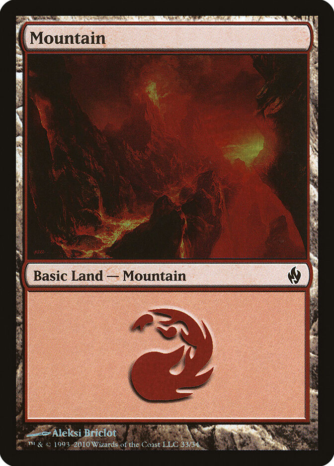 Mountain, Premium Deck Series: Fire and Lightning · 33/34