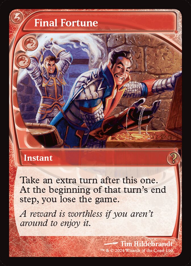 Final Fortune, Mystery Booster 2 · 0190