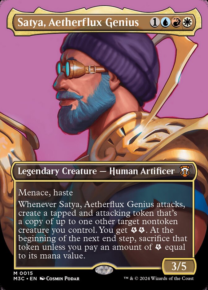 Satya, Aetherflux Genius, Modern Horizons 3 Commander · 0015