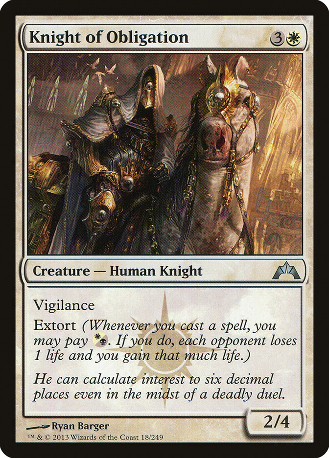 Knight of Obligation, Gatecrash · 18/249