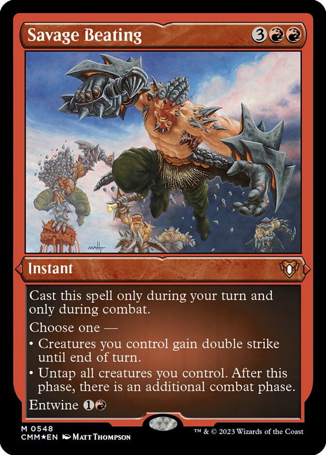 Savage Beating, Commander Masters · 0548