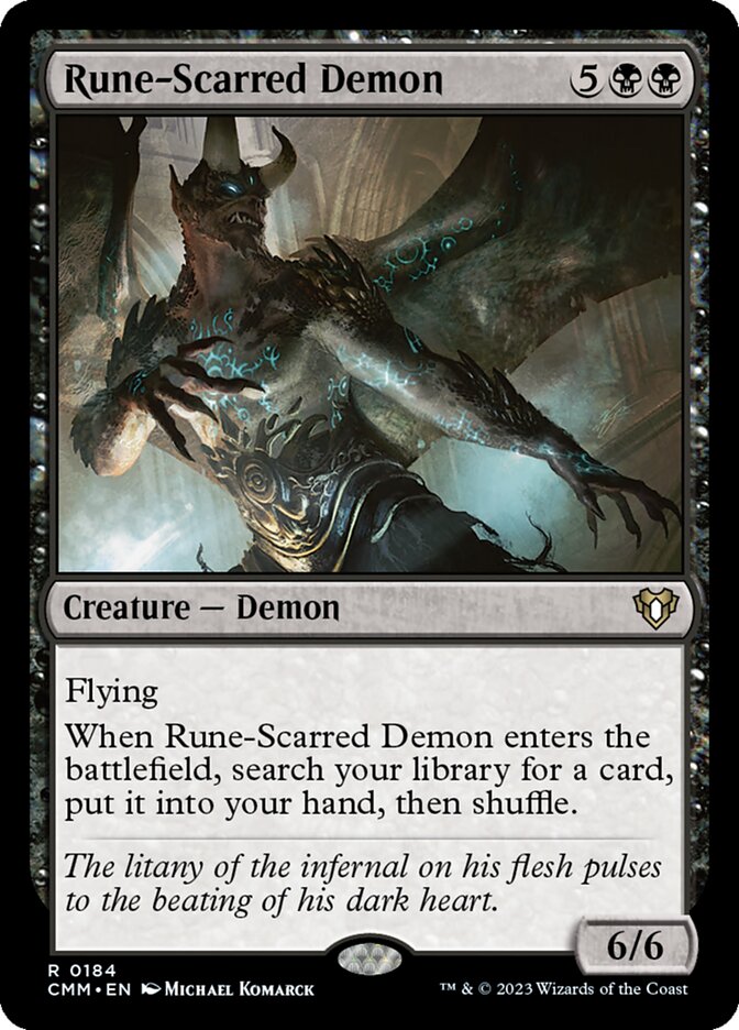 Rune-Scarred Demon, Commander Masters · 0184