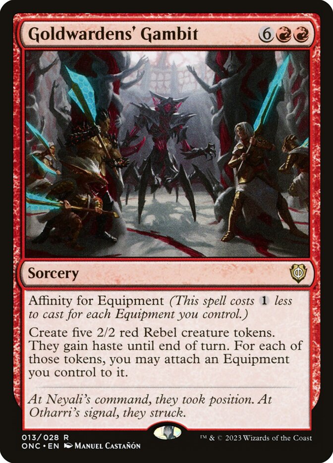 Goldwardens' Gambit, Phyrexia: All Will Be One Commander · 013/028