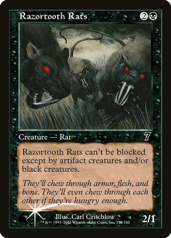 Razortooth Rats, Seventh Edition · 158-star