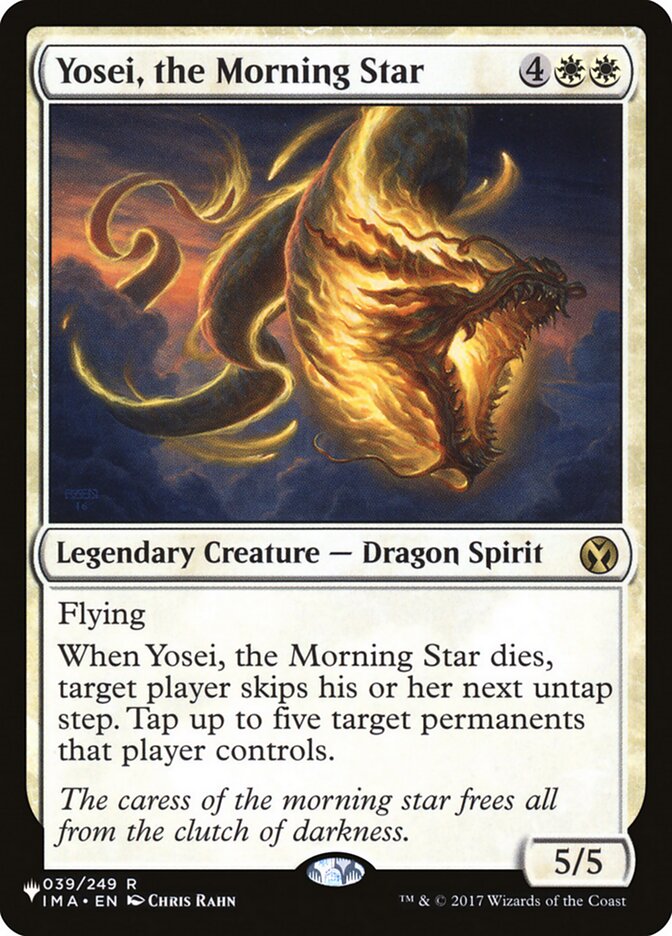 Yosei, the Morning Star, The List · ima-39
