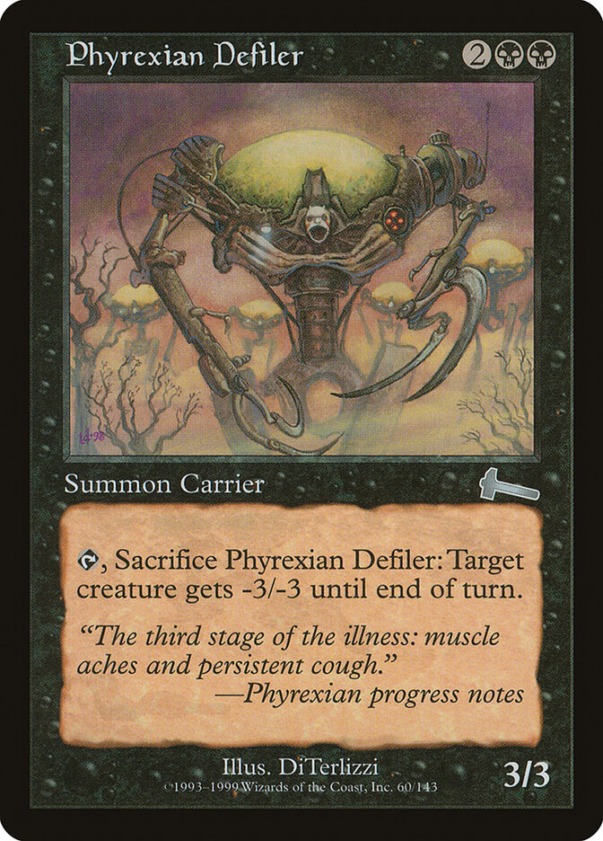 Phyrexian Defiler, Urza's Legacy · 60/143