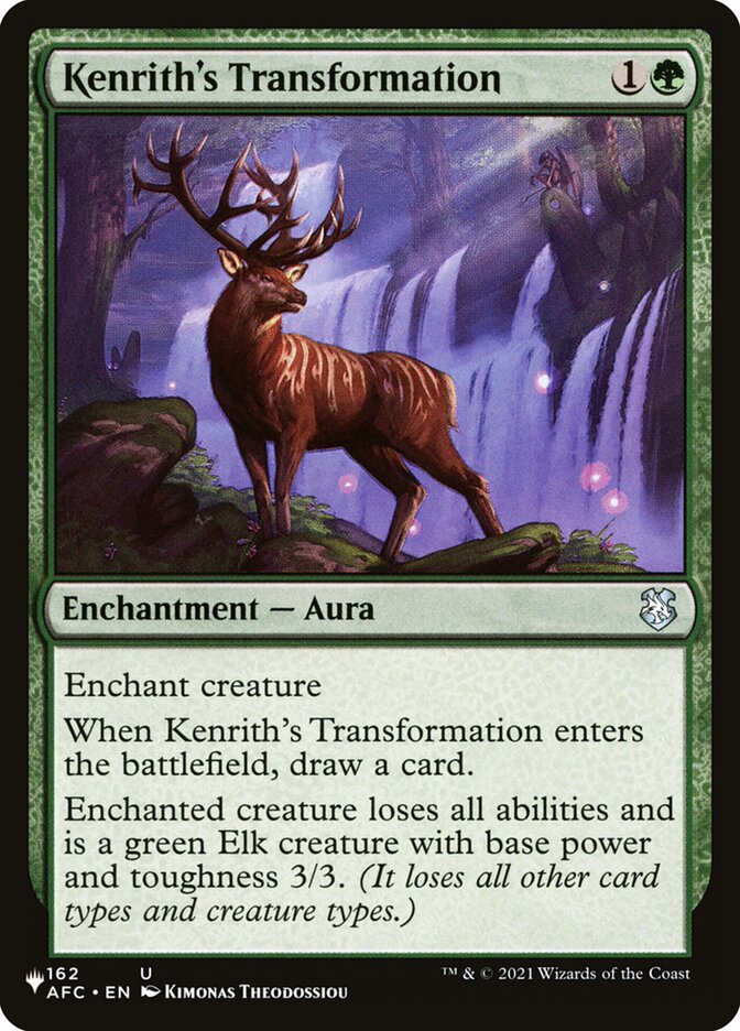 Kenrith's Transformation, The List · afc-162