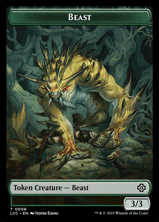 Beast, The Lost Caverns of Ixalan Commander Tokens · 0008