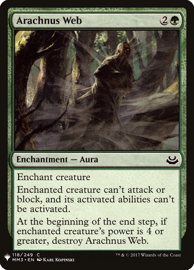Arachnus Web, The List · mm3-118