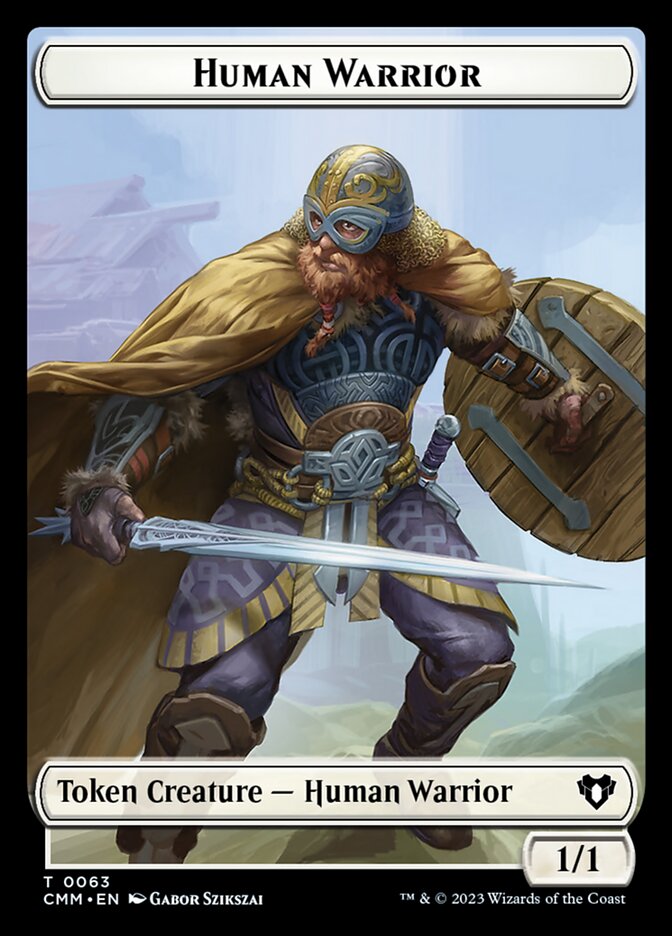 Human Warrior, Commander Masters Tokens · 0063