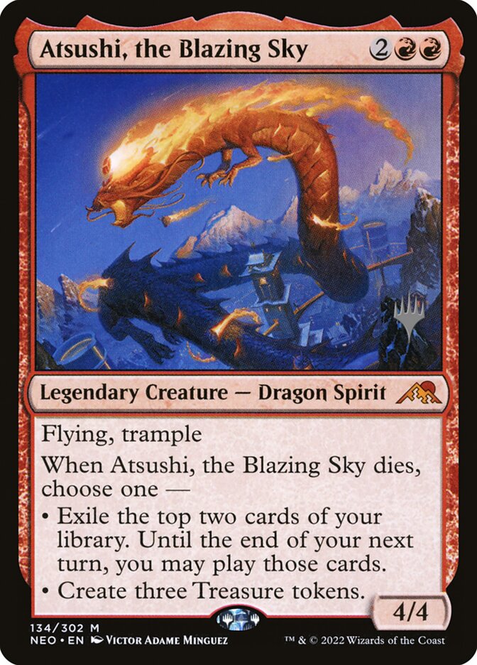 Atsushi, the Blazing Sky, Kamigawa: Neon Dynasty Promos · 134/302