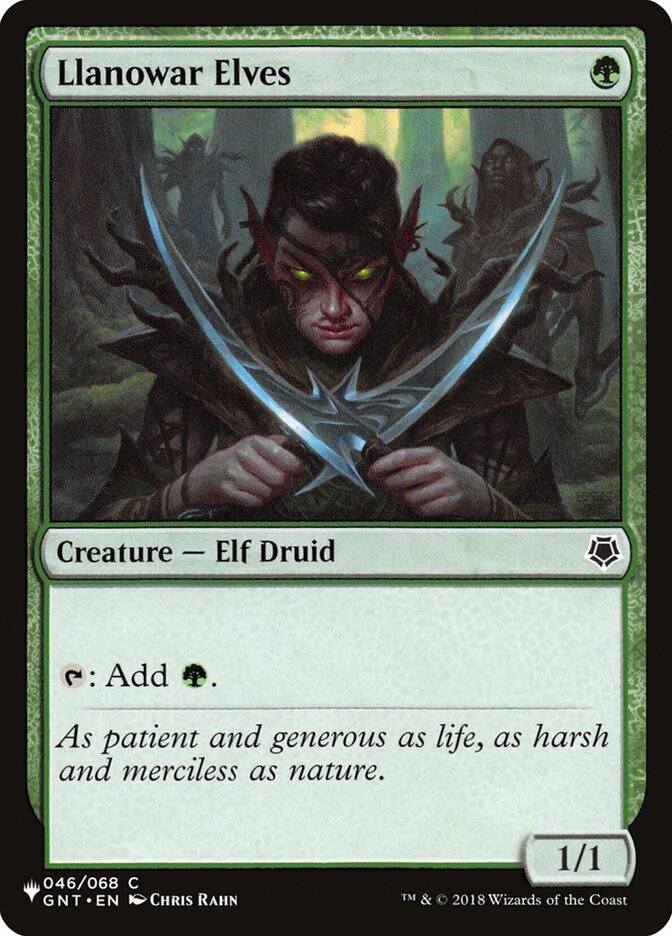 Llanowar Elves, The List · gnt-46